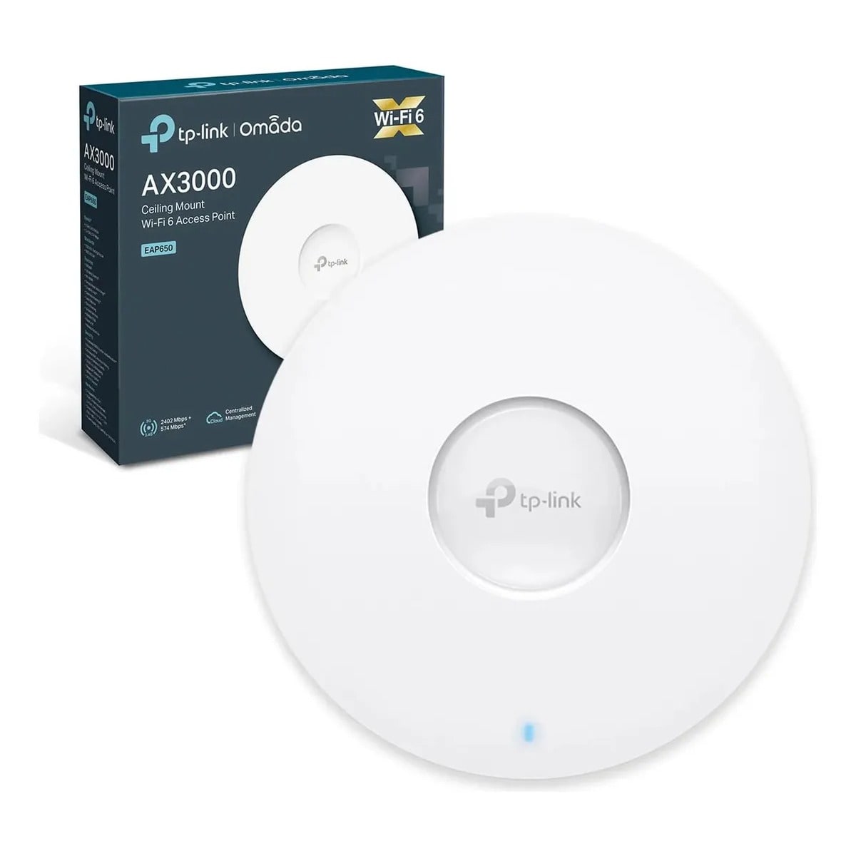 Access Point TP-Link Omada EAP650 Wi-Fi 6 AX3000 PoE+