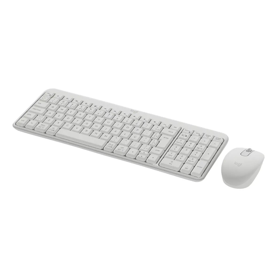Kit Teclado e Mouse Sem Fio Logitech MK250 Bluetooth Branco