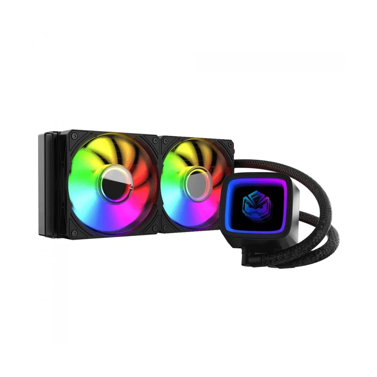 Water Cooler PCYES Tundra Black Vulcan 240mm ARGB Intel e AMD Preto WCTBV240