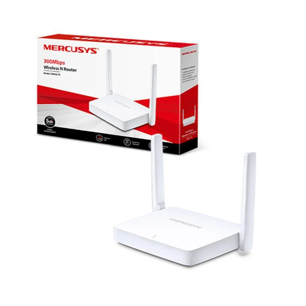 Roteador Mercusys MW301R Wireless N 300Mbps 2 Antenas