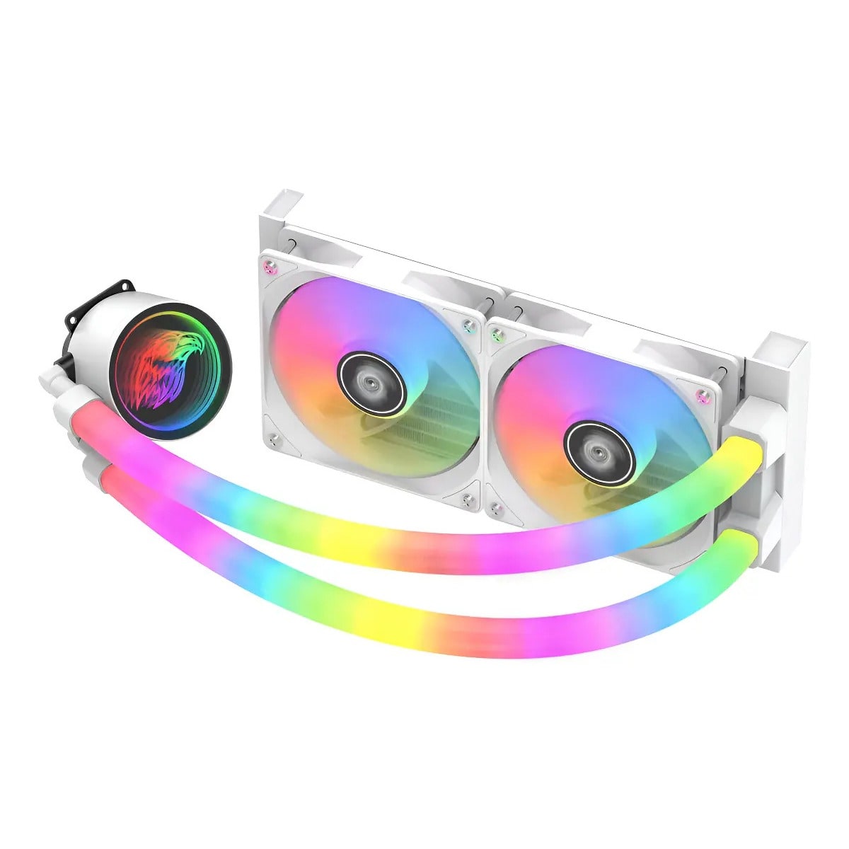 Water Cooler K-Mex WAC5 Bifrost 240mm ARGB Intel AMD Branco