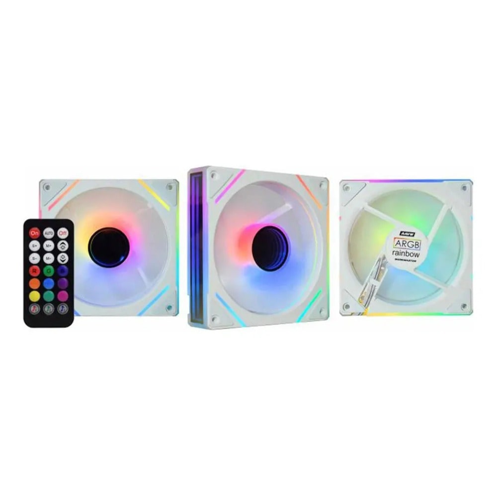 Kit 3 Fans K-Mex Infinity Nazca 120mm ARGB com Controladora
