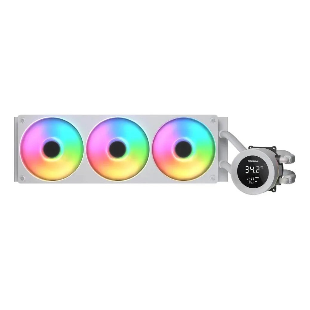 Water Cooler Cougar Poseidon Vistek 360mm ARGB Branco