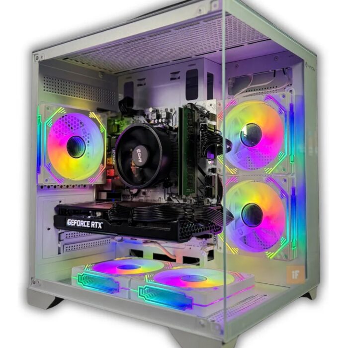 Pc Gamer Aquario Ryzen 5 5500 Rtx 3060 12gb Ssd 1tb 32gb