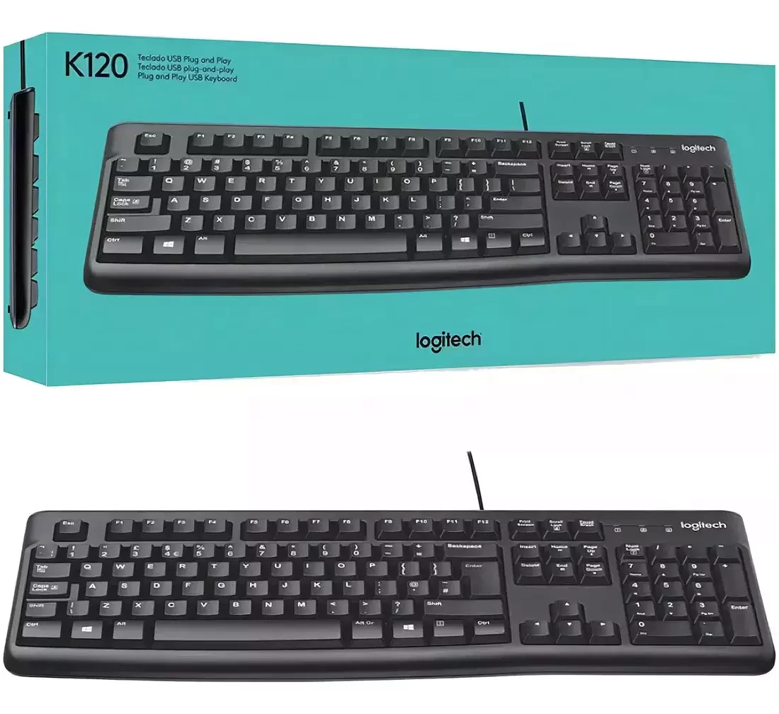 LOGITECH K400 PLUS TV - TECLADO SEM FIO COM TOUCHPAD INTEGRADO, CONEXÃO USB UNIFYING E LAYOUT ABNT2